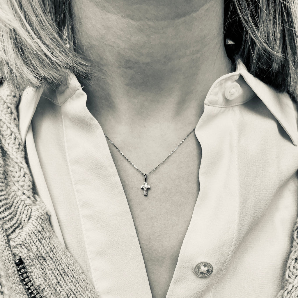 CONSTANTINOBLE, Byzans Small Pendant, Gold/white