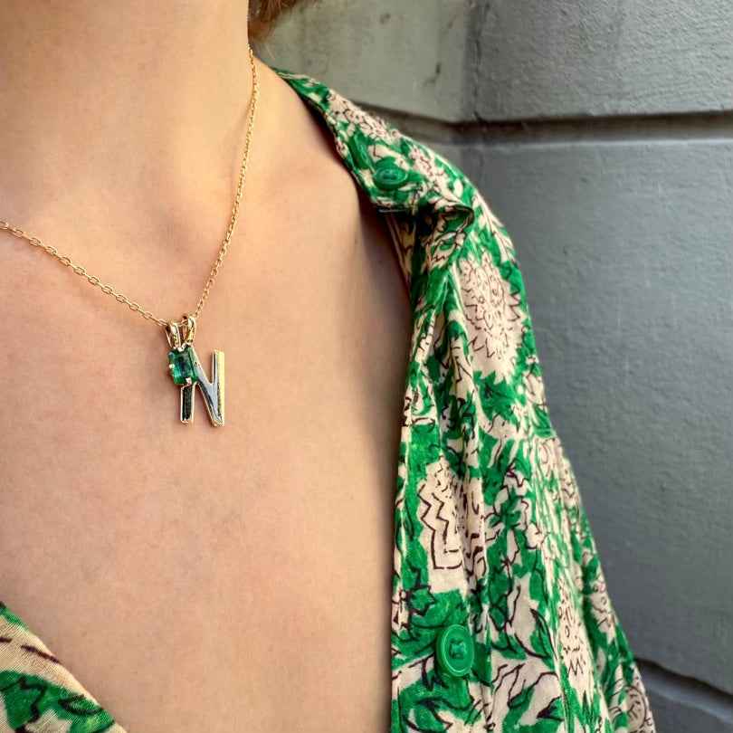 ZAMBEZI, Kitve Pendant 0,60 ct, Gold/Emerald