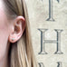 SEATTLE, Aquarium Studs, Gold/Diamond