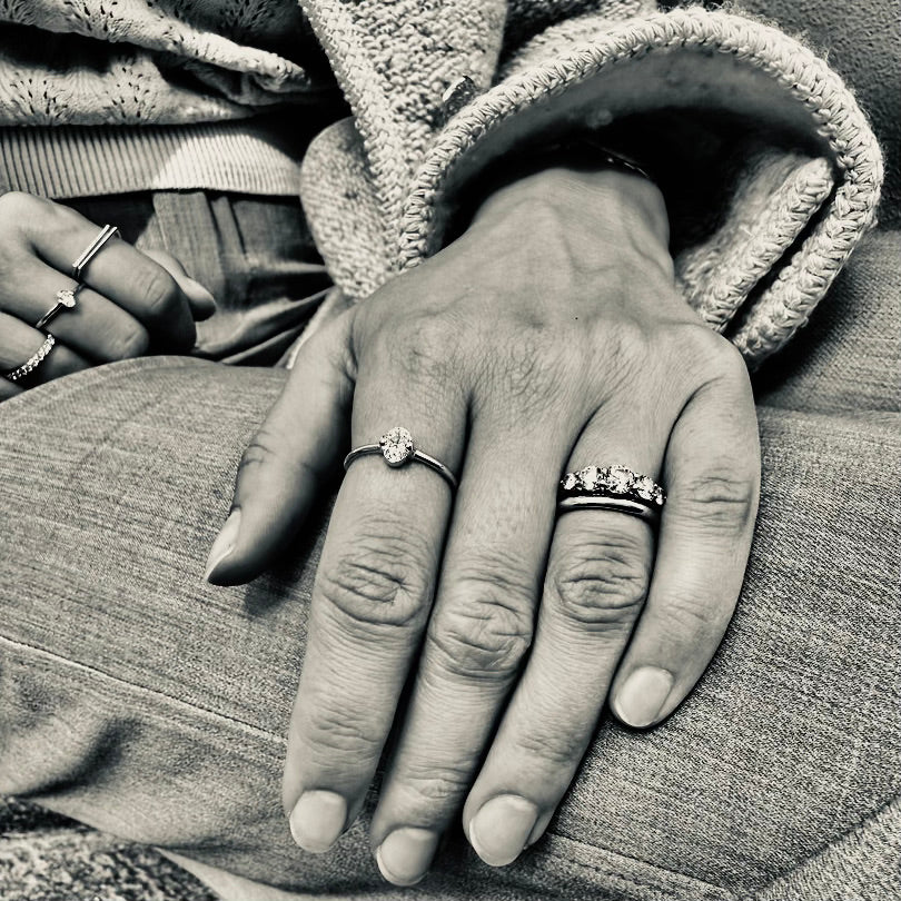 ROME, Pantheon Oval 0,50 tcw, Gold/White