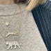 I-AM-A-TIGER,  Walk Necklace, Gold/Diamonds