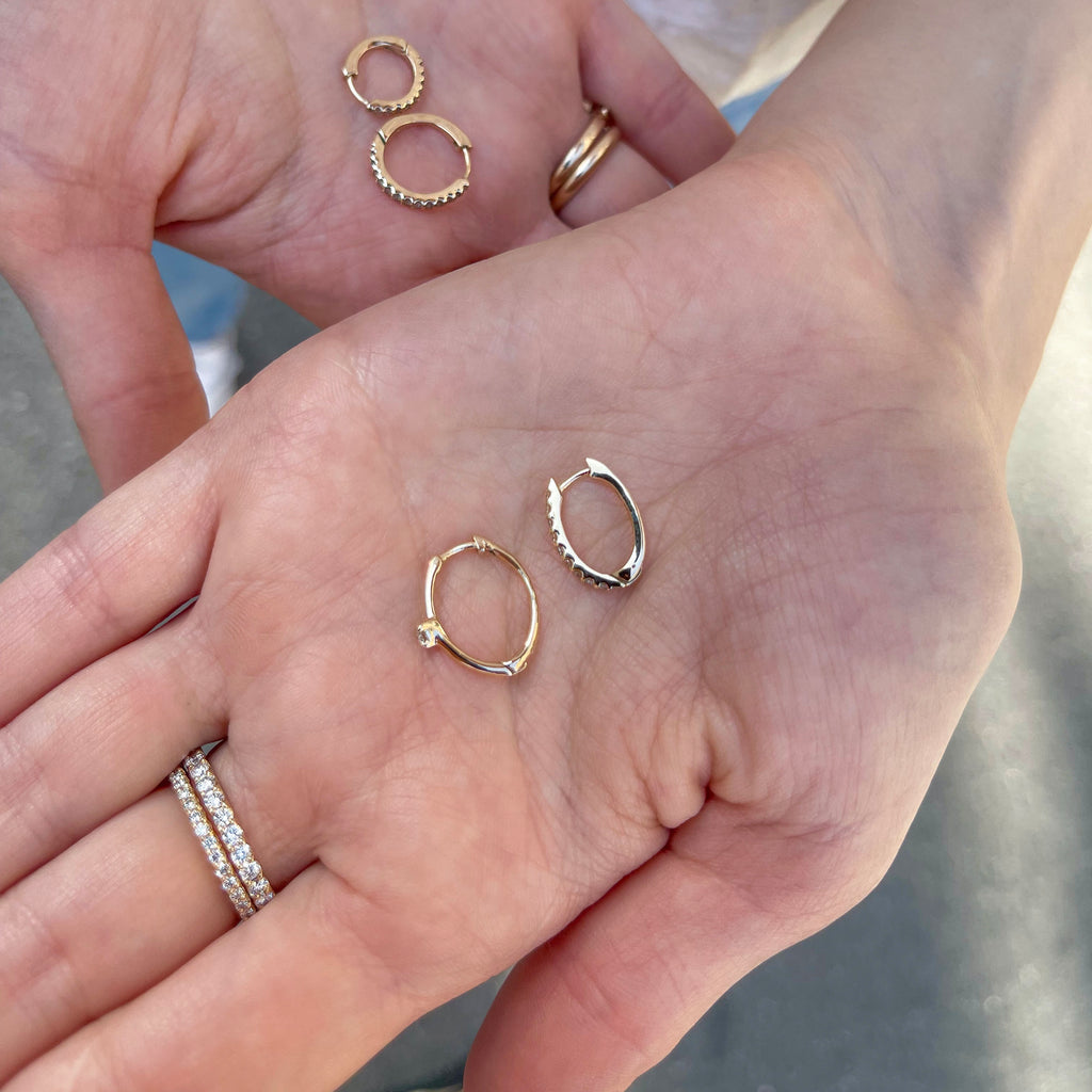 OLYMPIA, Artemis huggies 16mm, Gold/White