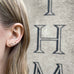 FLORENCE, Duomo Bow Studs, Gold/Diamonds
