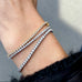 Aligned, TENNIS 0,82tcw/1,2mm-19cm, Gold/White