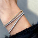 Aligned, TENNIS 0,78tcw/1,2mm-18cm, Gold/White