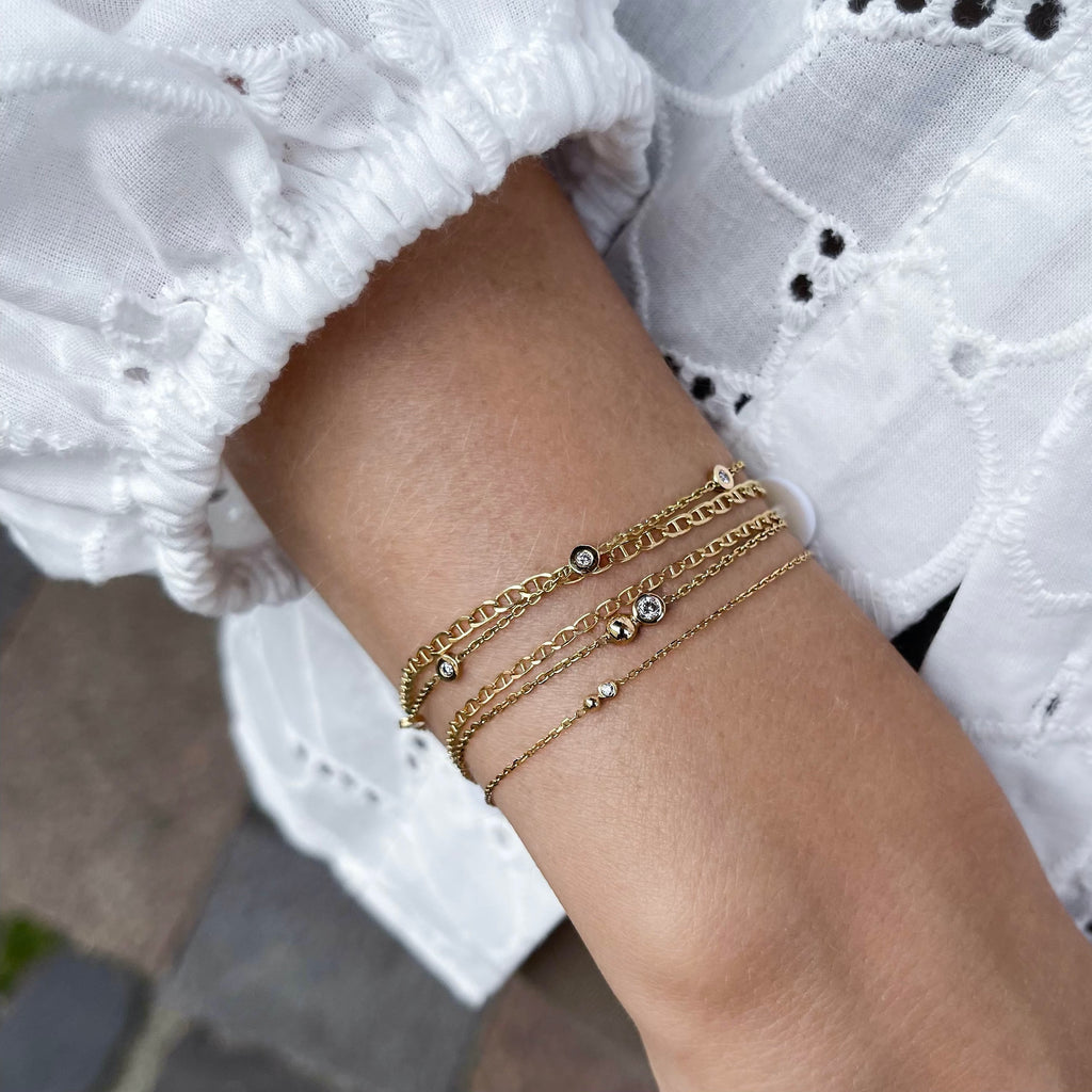 SEATTLE, Tech Duo Bracelet, Gold/Diamond