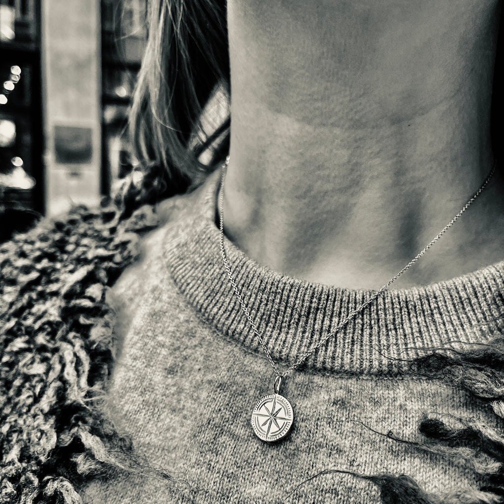 ATLANTIS, Secret Compass Pendant, Gold