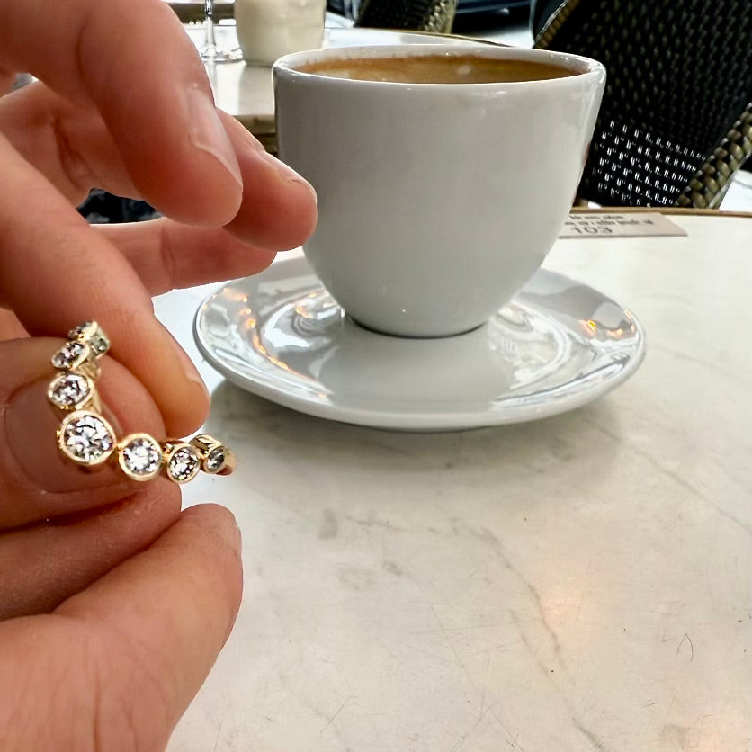 VENICE, dei Christi Large V 1,02ct, Gold/Diamonds