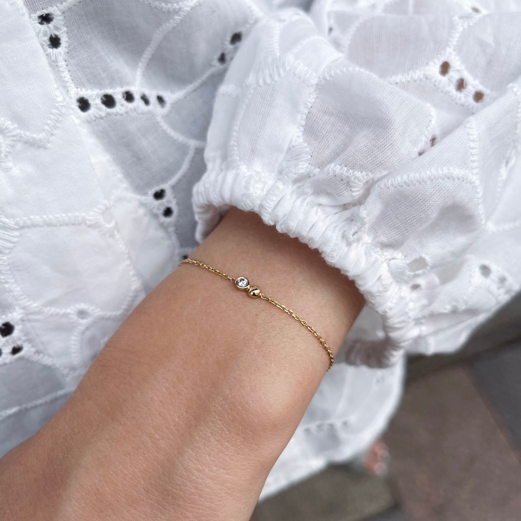 SEATTLE, Tech Duo Bracelet, Gold/Diamond