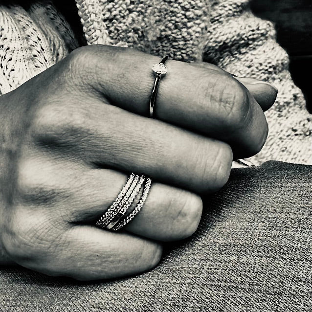 ROME, Cupola Oval 0,15 tcw, Gold/White