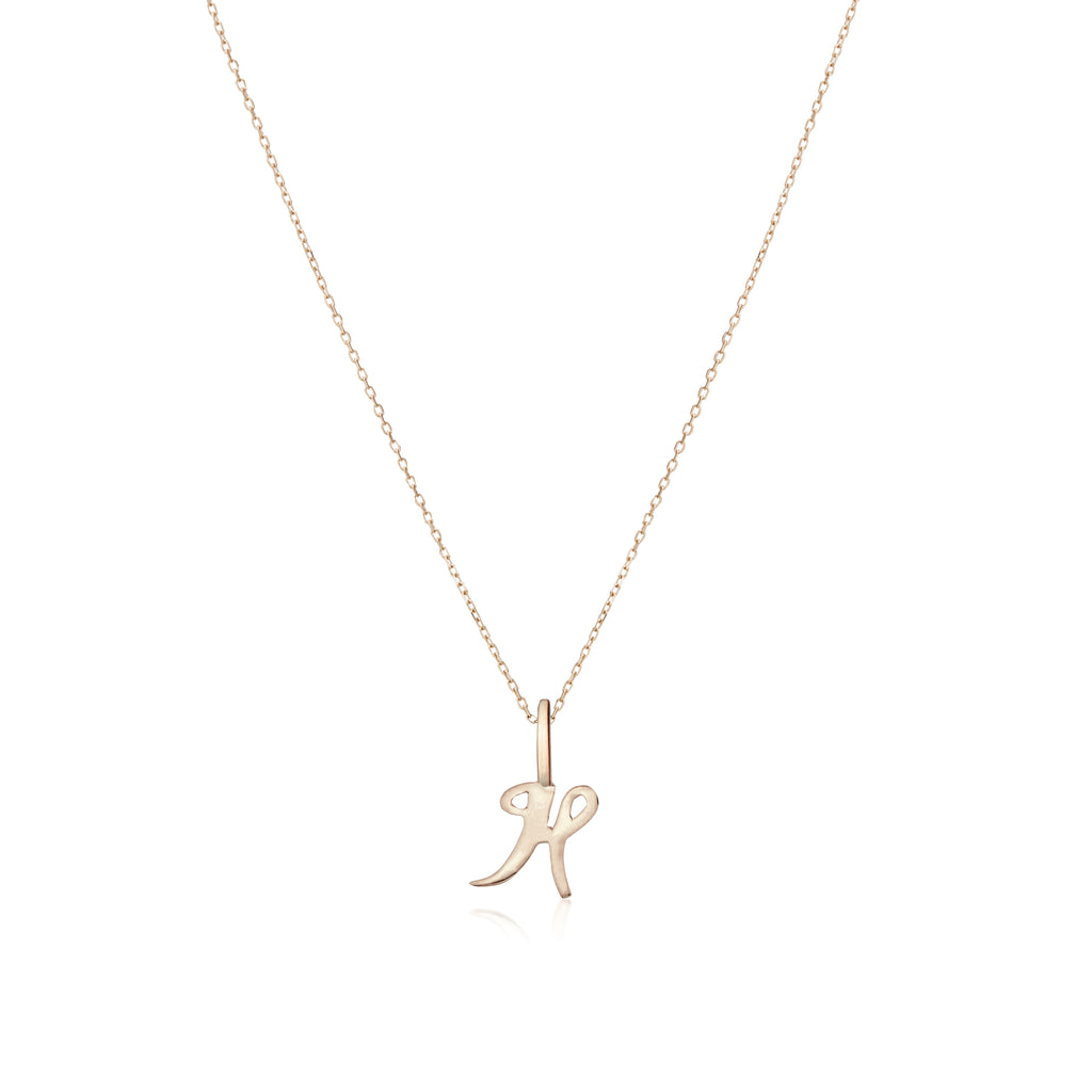 LETTERS, H Pendant, Gold