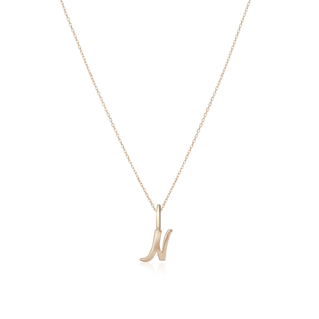 LETTERS, N Pendant, Gold
