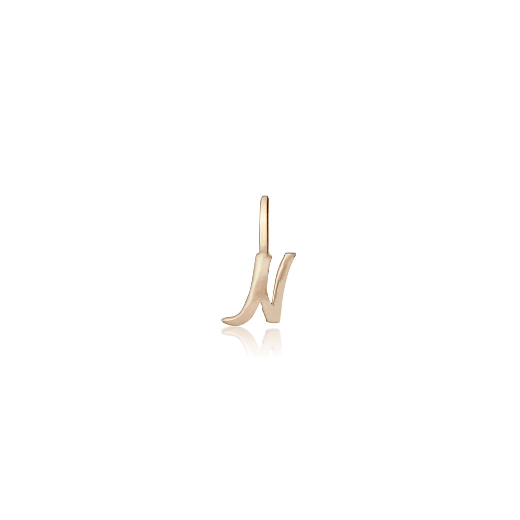 LETTERS, N Pendant, Gold