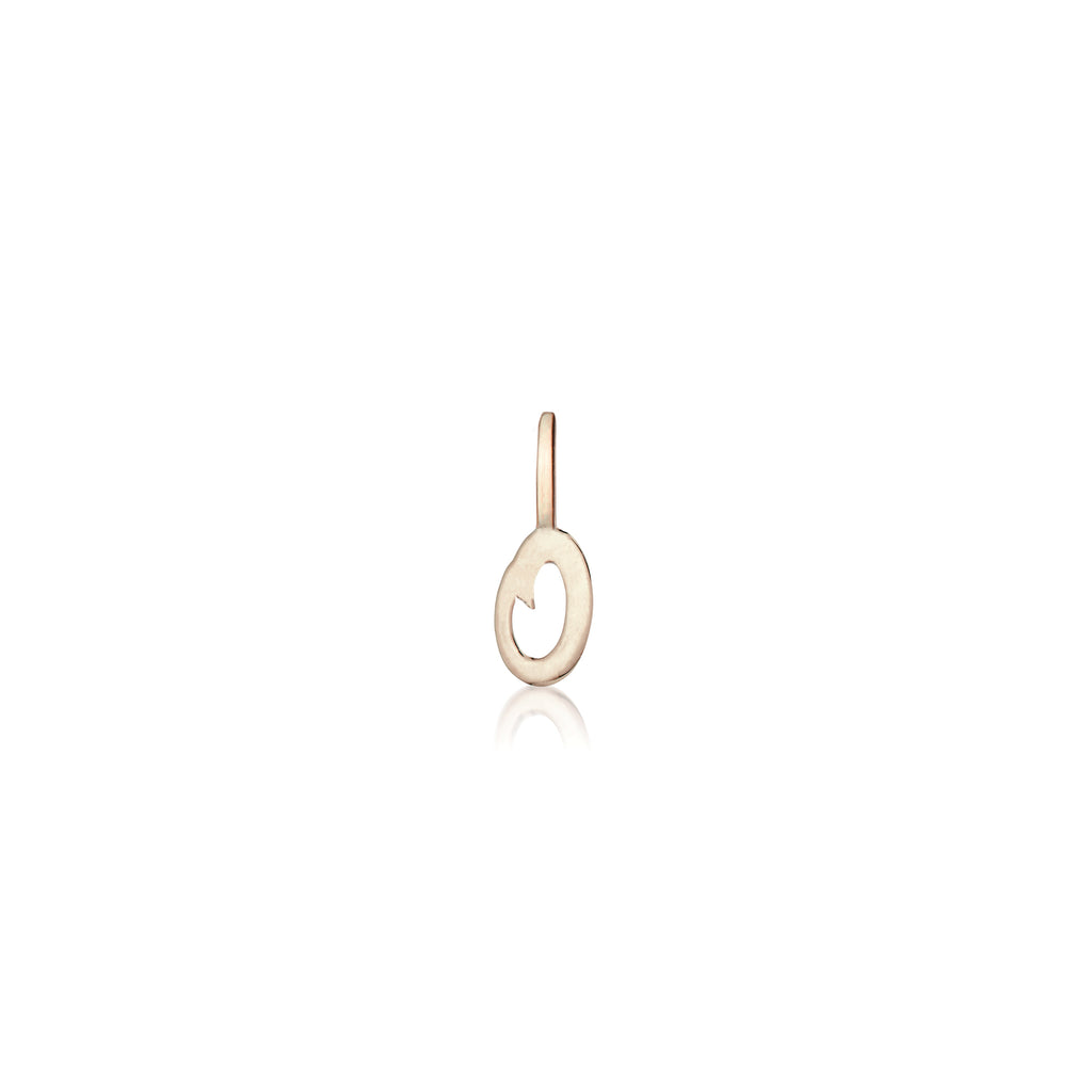 LETTERS, O Pendant, Gold