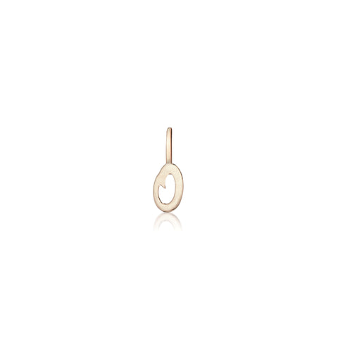 LETTERS, O Pendant, Gold
