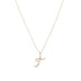 LETTERS, T Pendant, Gold