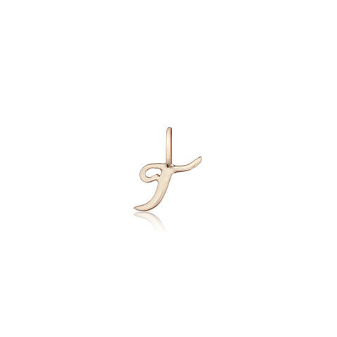 LETTERS, T Pendant, Gold