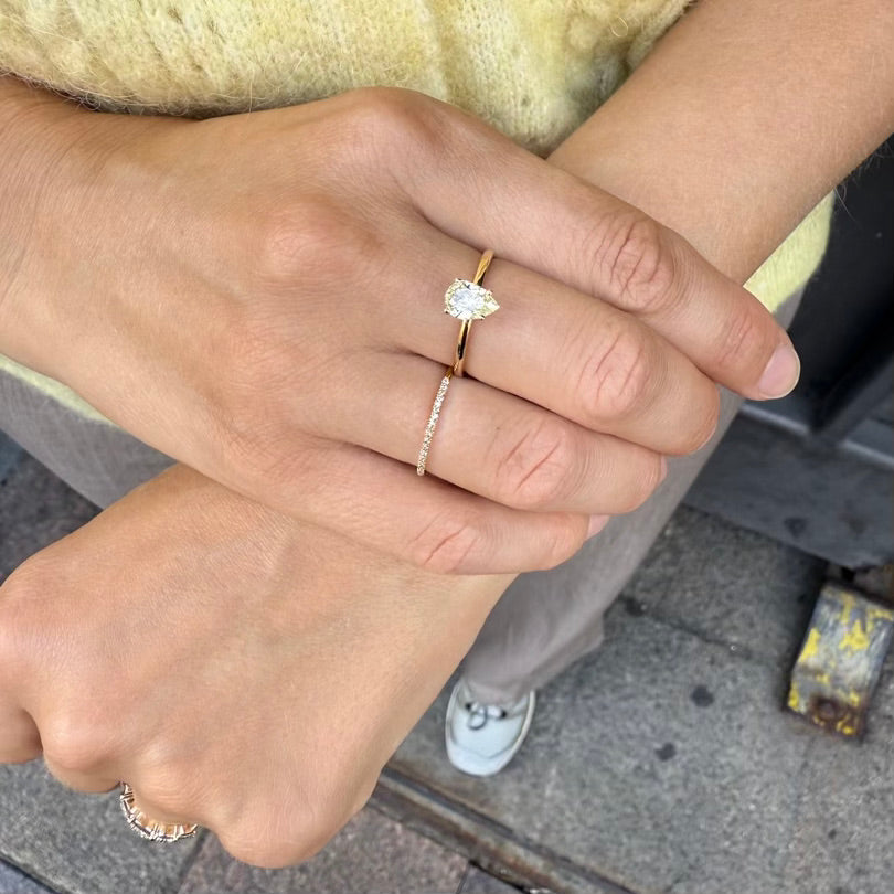 CAPRI, Tiberia Pear 0,80 tcw, Gold/Yellow