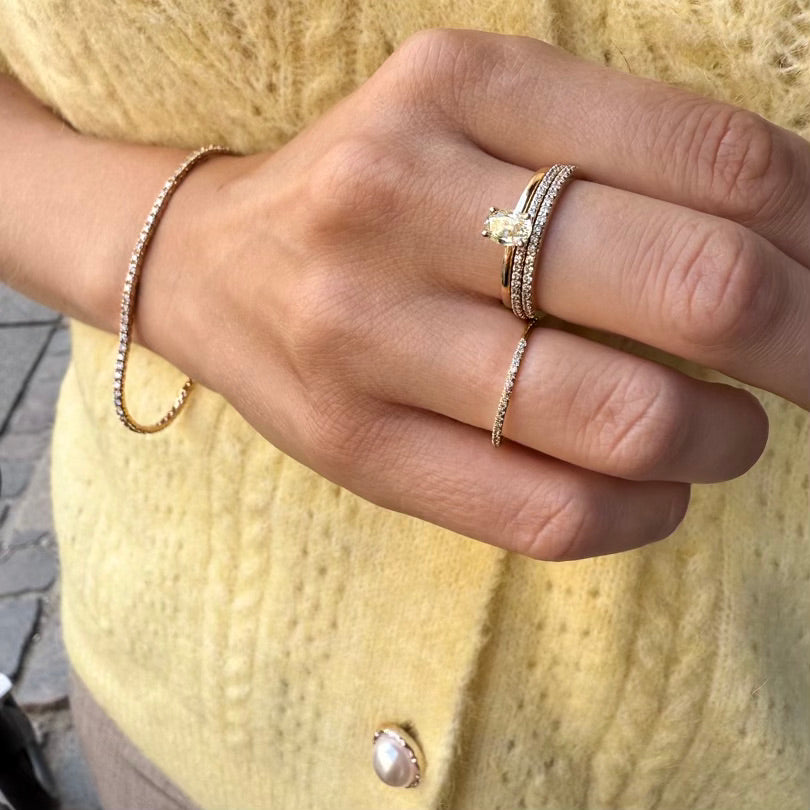 CAPRI, Cetrella Octagon 0,35 tcw, Gold/Yellow