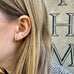 OLYMPIA, Hera huggies 8mm 0,18ct, Gold/White