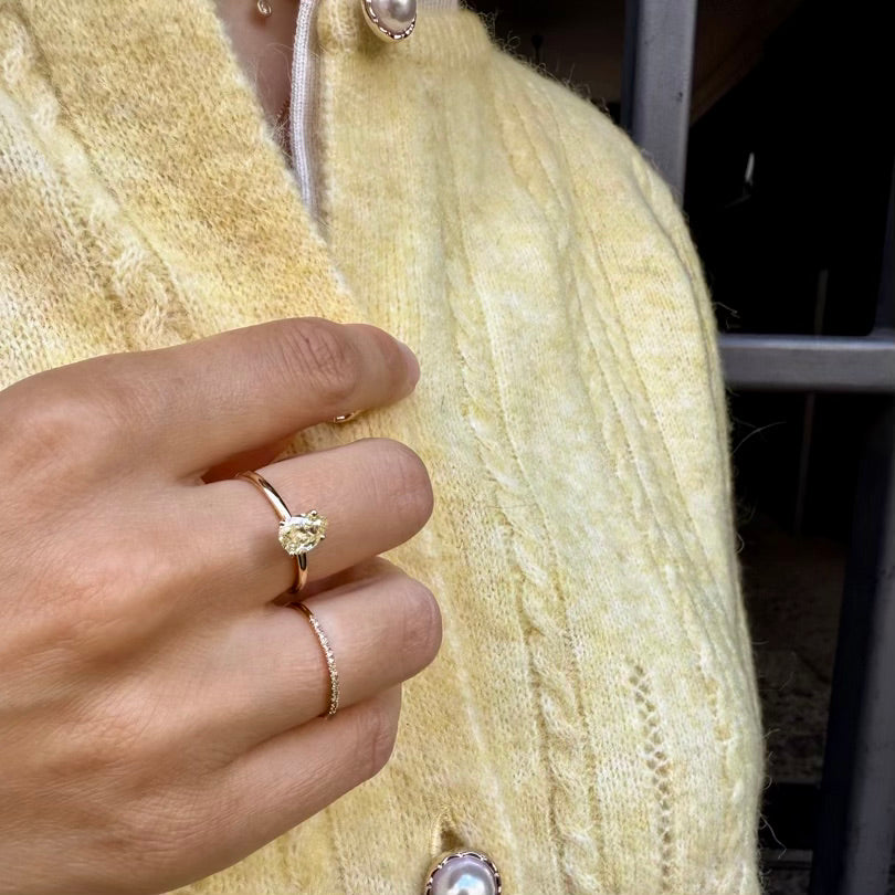 CAPRI, Tiberia Pear 0,80 tcw, Gold/Yellow