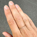 Aligned, 1/1-Line Eternity mini 0,24 ct, Gold/White