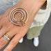 BALANCED, Hoops 22mm Inside-Out 0,60ct, Gold/White