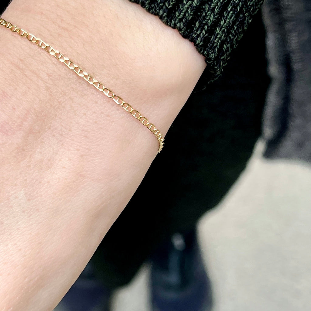 BASIC, Ancla Bracelet, Gold 18k
