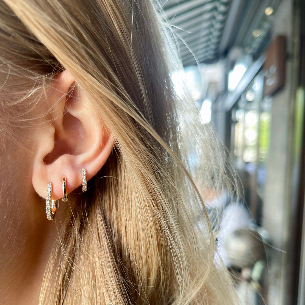 OLYMPIA, Artemis huggies 16mm, Gold/White