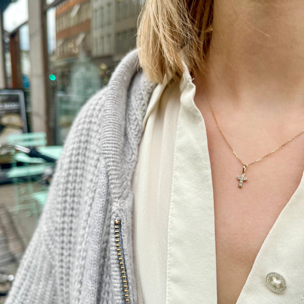 CONSTANTINOBLE, Byzans Small Pendant, Gold/white