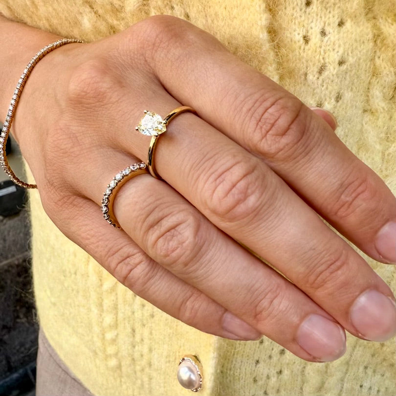 CAPRI, Soffiano Pear 0,77 tcw, Gold/Yellow