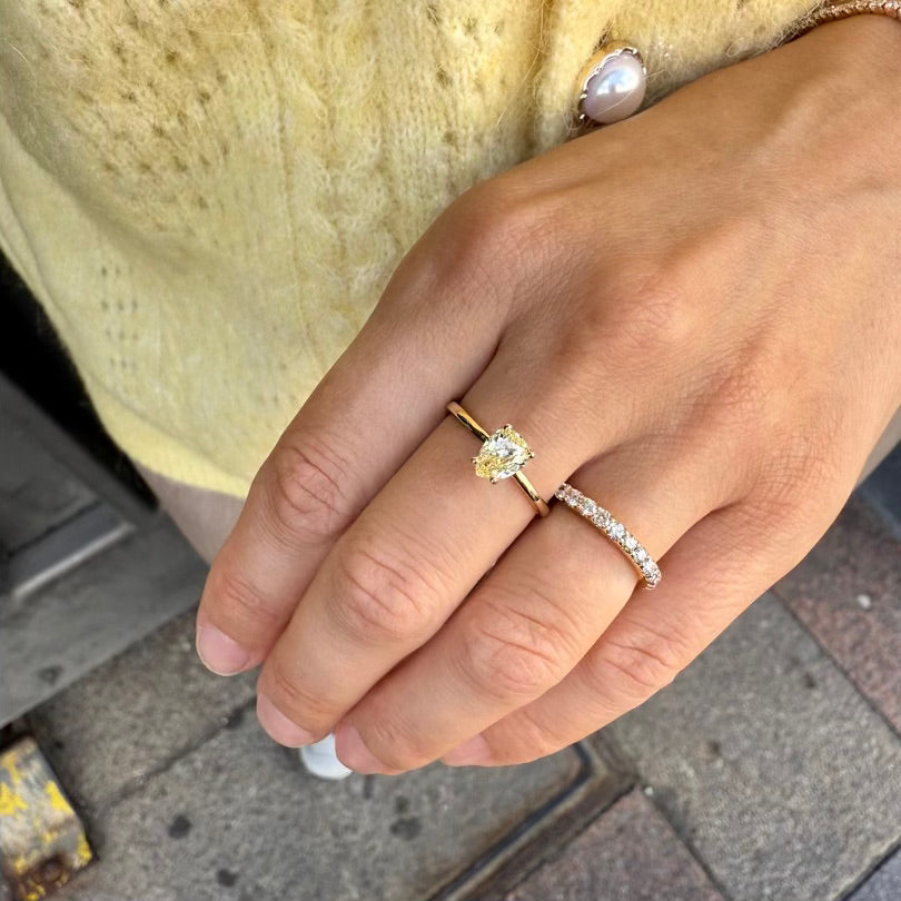 CAPRI, Soffiano Pear 0,77 tcw, Gold/Yellow