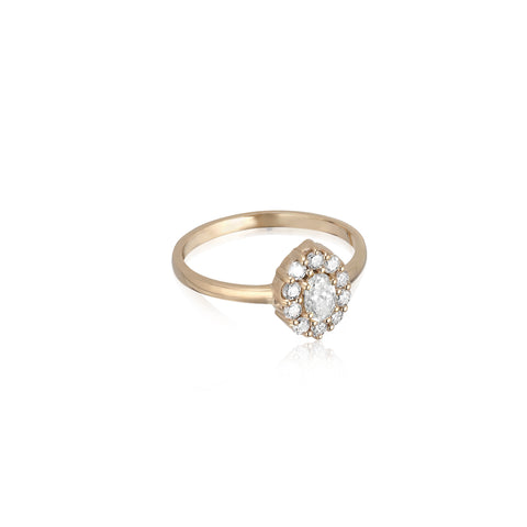 HERITAGE, New Vintage Ring, /Diamonds/Gold