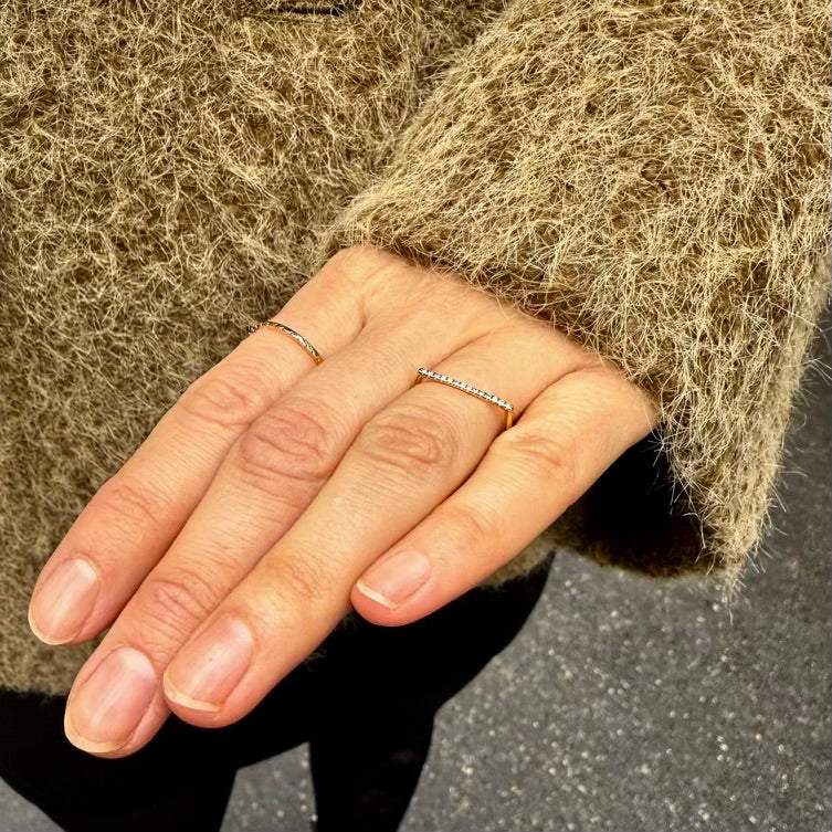 MARIN, Surge Diamond Ring, Gold/White