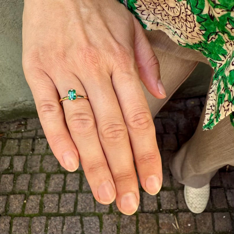 ZAMBEZI, Nyika Ring 0,55ct, Gold/Emerald