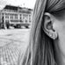 FLORENCE, Uffizi small Bow Studs, Gold/Diamonds