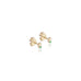 SEATTLE, Flight Mini Duo Studs, Gold/Emerald