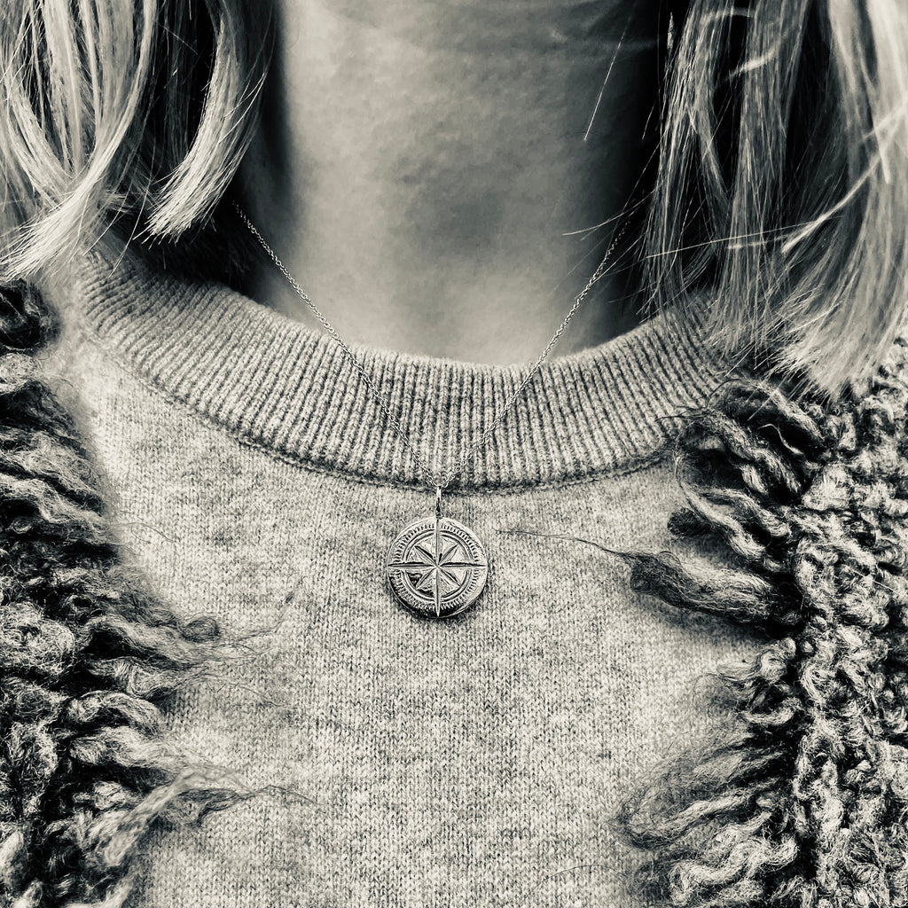 ATLANTIS, Forgotten Compass Pendant, Gold