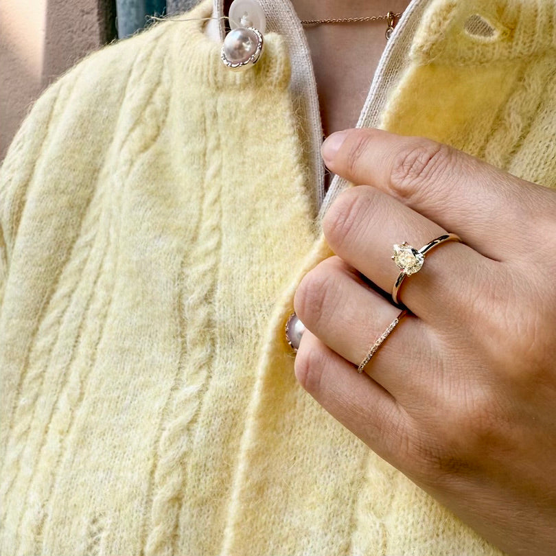 CAPRI, Tiberia Pear 0,80 tcw, Gold/Yellow