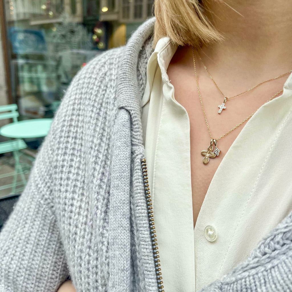 CONSTANTINOPLE, Dagmar Pendant, Gold/white