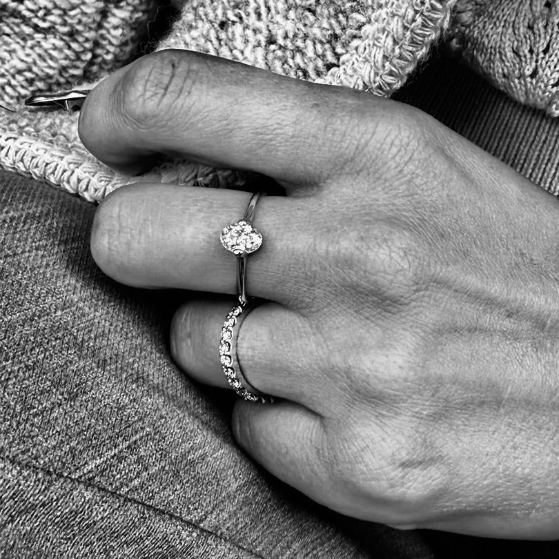 ROME, Colosseo Oval 0,70 tcw, Gold/White