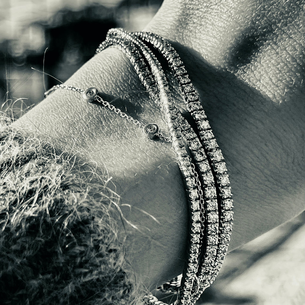 Aligned, TENNIS 0,78cw/1,2mm-18cm, White/White