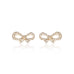 FLORENCE, Duomo Bow Studs, Gold/Diamonds