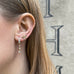 FLORENCE, Uffizi small Bow Studs, Gold/Diamonds