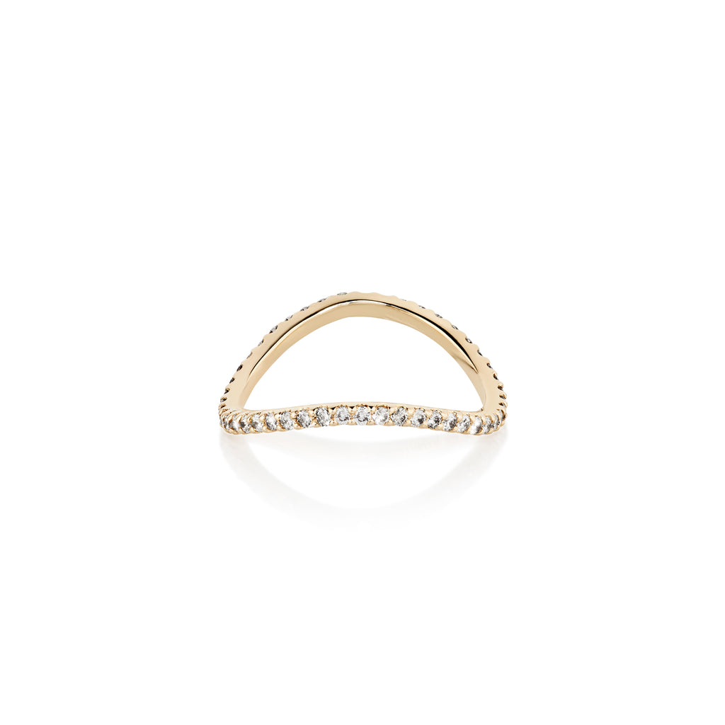 Aligned, 1/1 - EVEN Eternity Wave, Gold/White