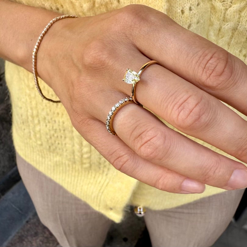 CAPRI, Soffiano Pear 0,77 tcw, Gold/Yellow