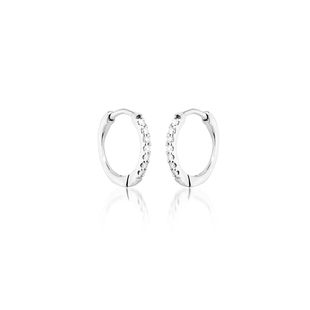 BALANCED, Huggies Round 12mm 0,12ct, White/White