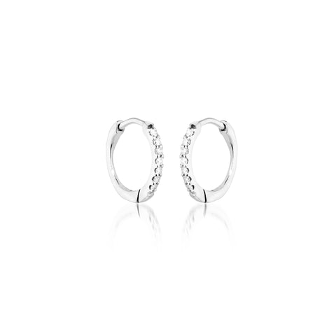 BALANCED, Huggies Round 12mm 0,12ct, White/White