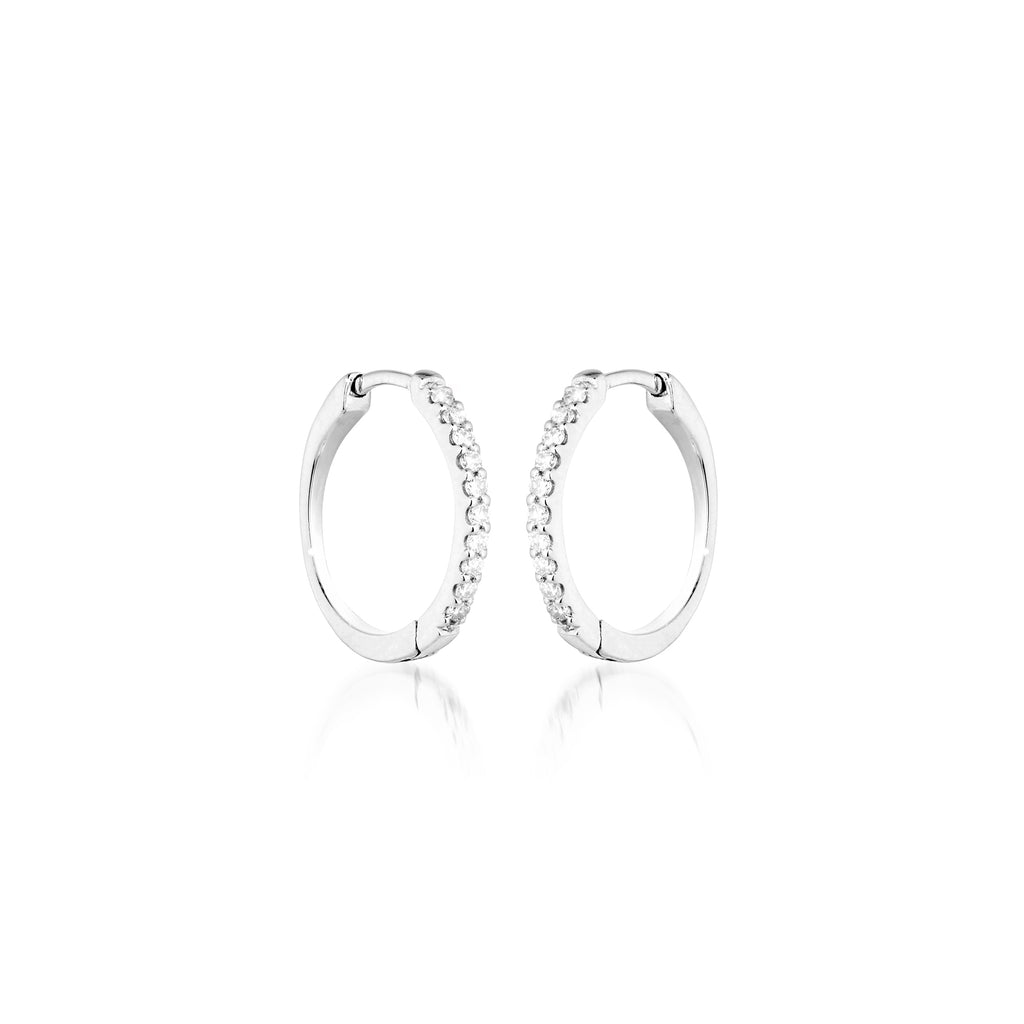 BALANCED, Huggies Round 15mm 0,17ct, White/White