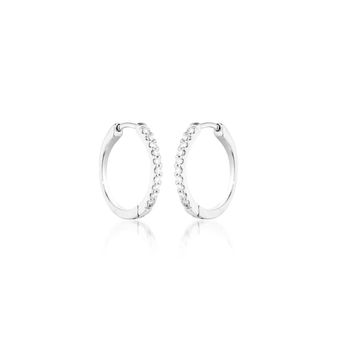 BALANCED, Huggies Round 15mm 0,17ct, White/White